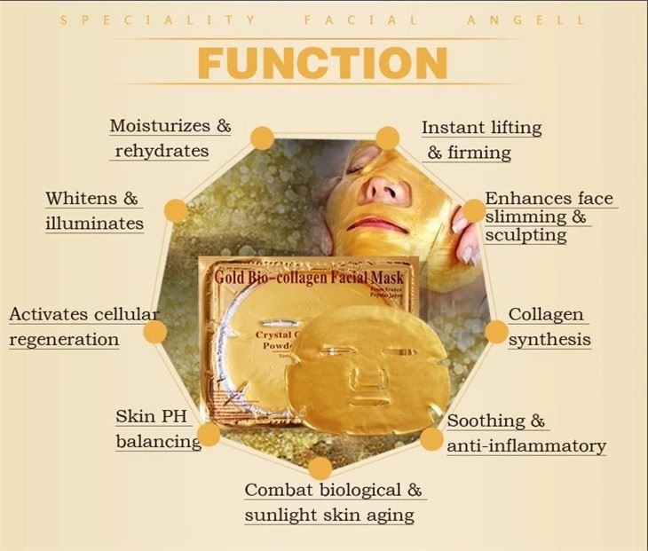 crystal collagen gold powder facial mask
