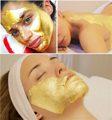 נייר עלה זהב, זה מוצרים טובים לטיפוח העור, פרויקט קישוט יוקרתי.